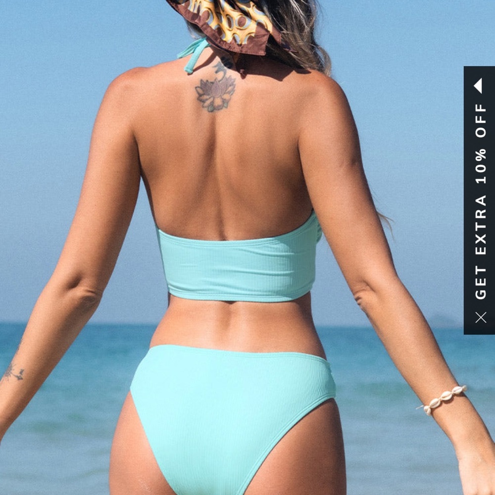 Natural Trip Tunneled Cutout Bralette And Classic Hipster Set